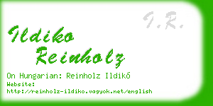 ildiko reinholz business card